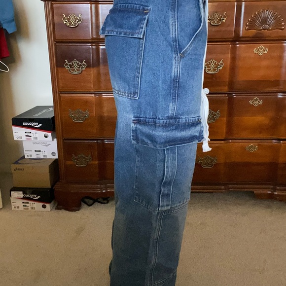 Cider new with tags wide leg cargo jeans - Picture 2 of 2